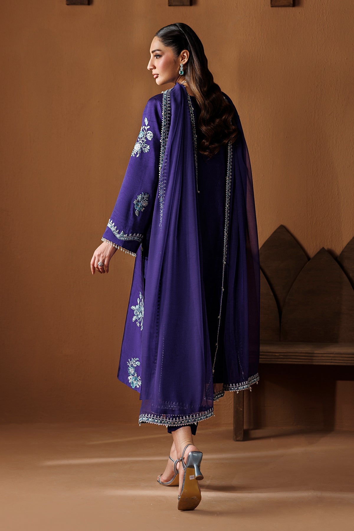 EMBROIDERED SHEESHA SILK PR-1284
