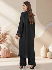 2 Piece Premium Silk Suit- Embellished (Pret)