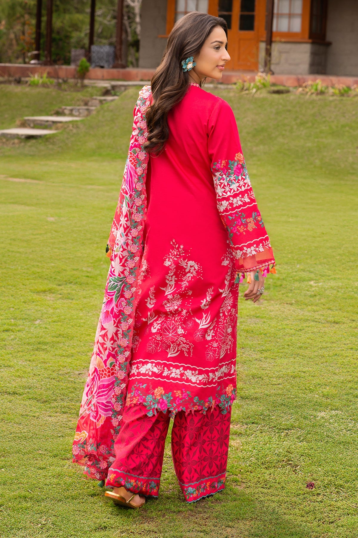 3-PC Stitched Embroidered Lawn Collection CRB6-09P