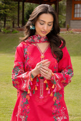 3-PC Stitched Embroidered Lawn Collection CRB6-09P