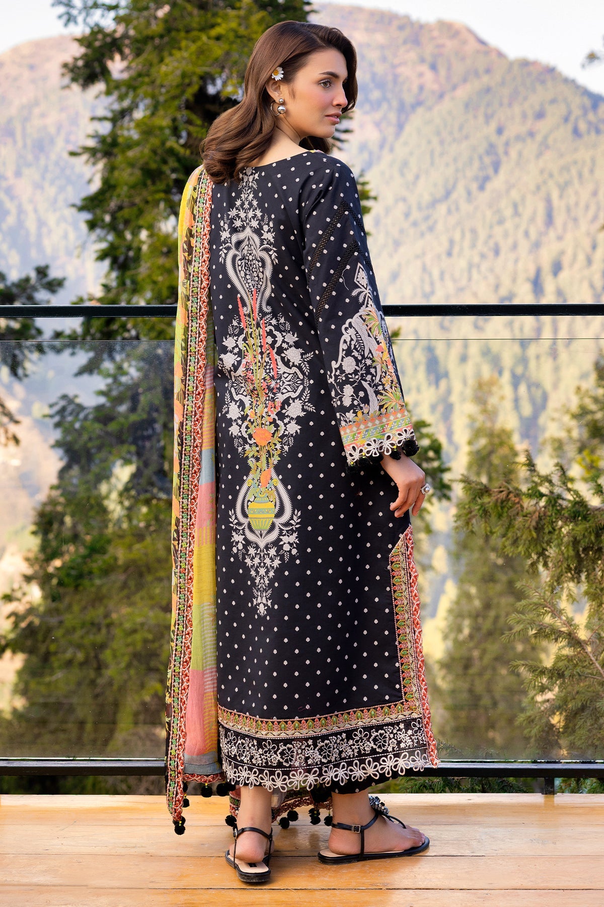 3-PC Stitched Embroidered Lawn Collection CRB6-15P