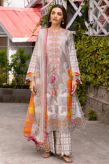 3-PC Stitched Embroidered Lawn Collection CRB6-16P
