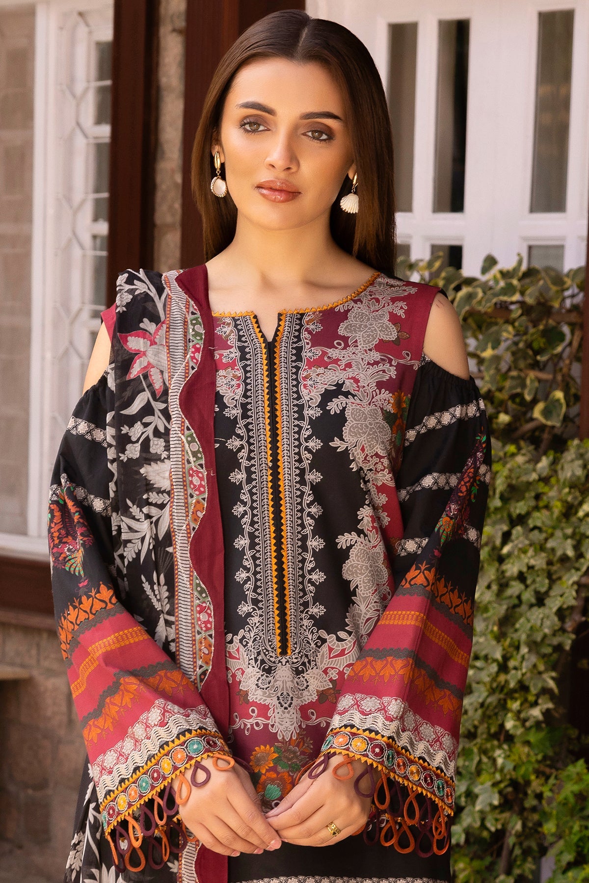 3-PC Stitched Embroidered Lawn Collection CRB6-17P