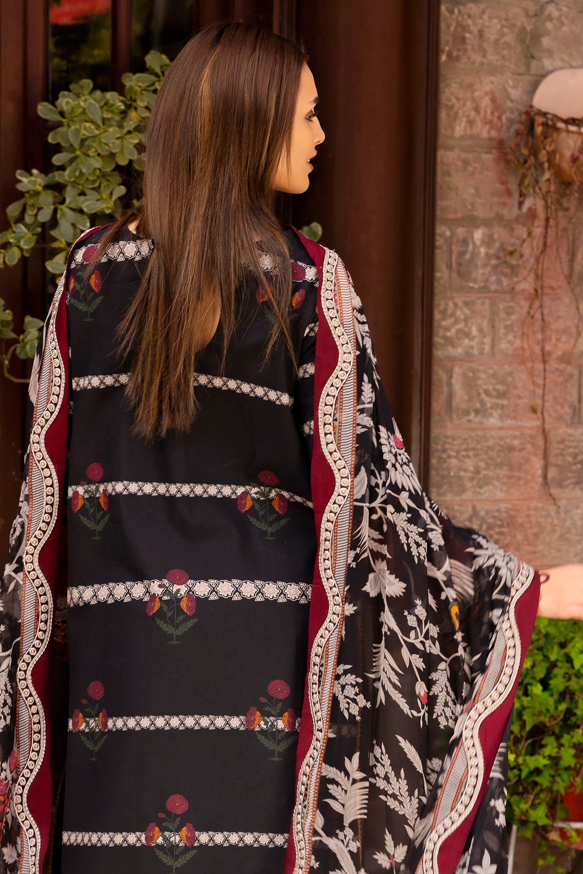 3-PC Stitched Embroidered Lawn Collection CRB6-17P