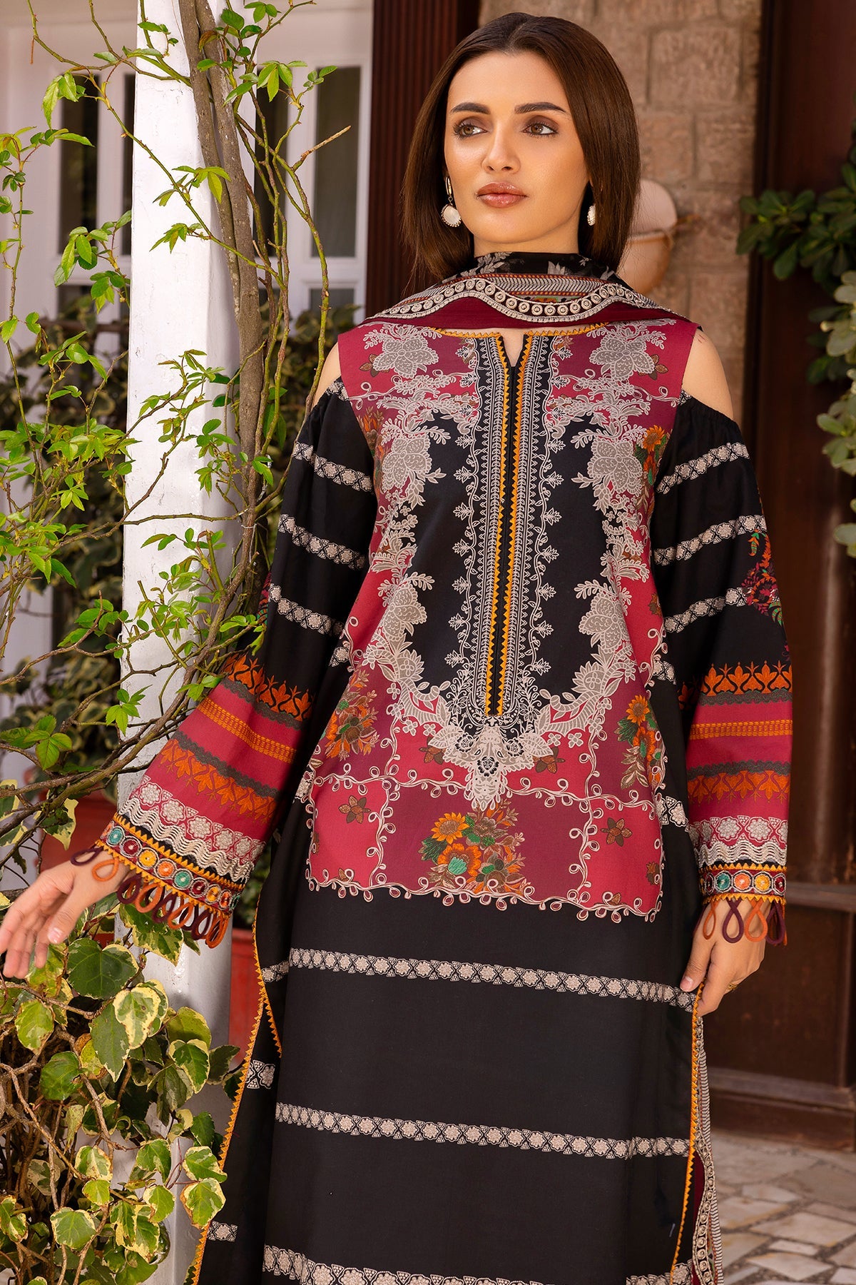 3-PC Stitched Embroidered Lawn Collection CRB6-17P