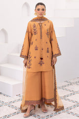3-PC Embroidered Raw-Silk CMA-6-370