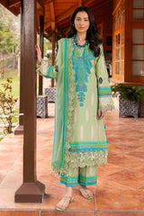 3-PC Stitched Embroidered Lawn Collection CRB6-13P