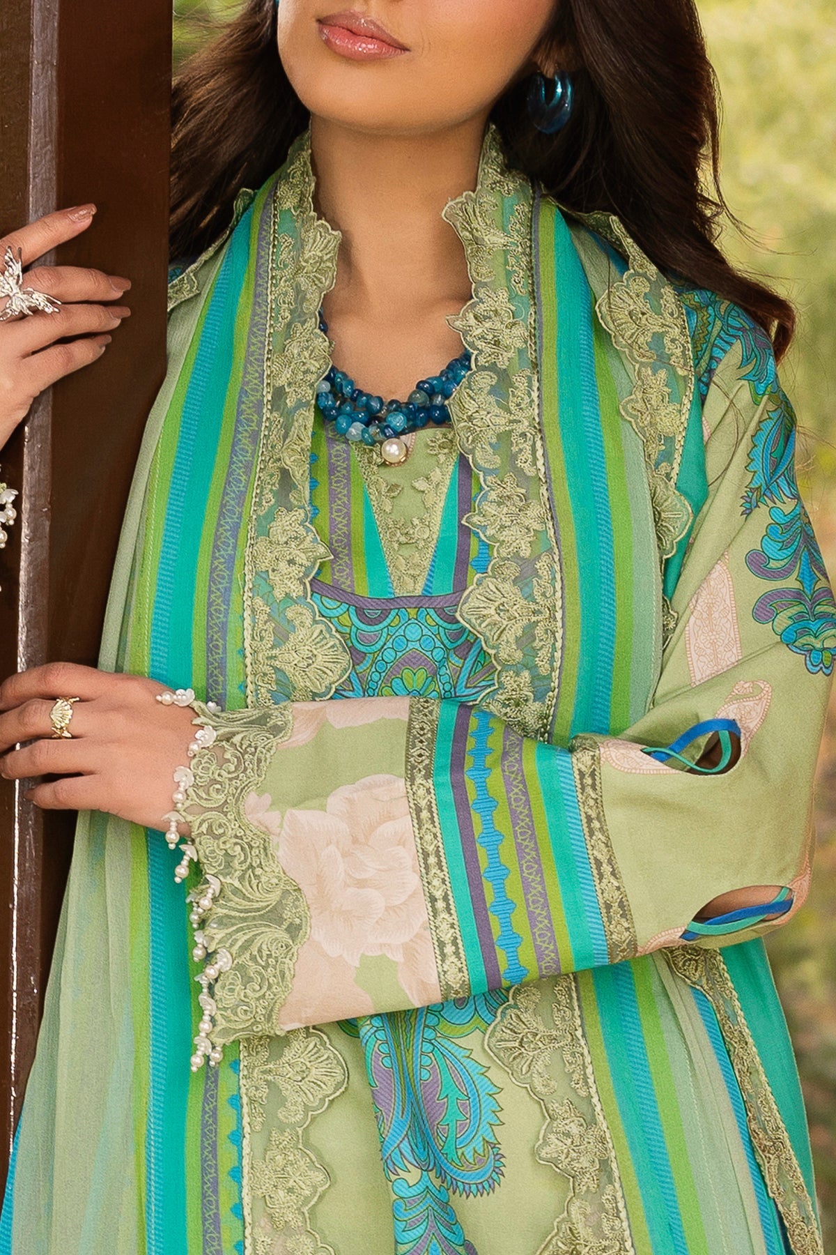 3-PC Stitched Embroidered Lawn Collection CRB6-13P