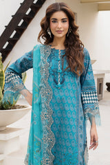 3-PC Stitched Embroidered Lawn  CC6-24P