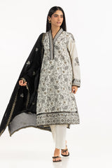 3PC Cambric Embroidered Suit