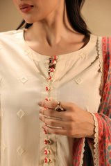 3PC Cambric Embroidered Suit