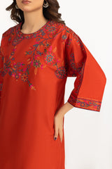 3PC Cambric Embroidered Suit With Scarf
