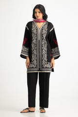 3PC Cambric Embroidered Suit With Scarf