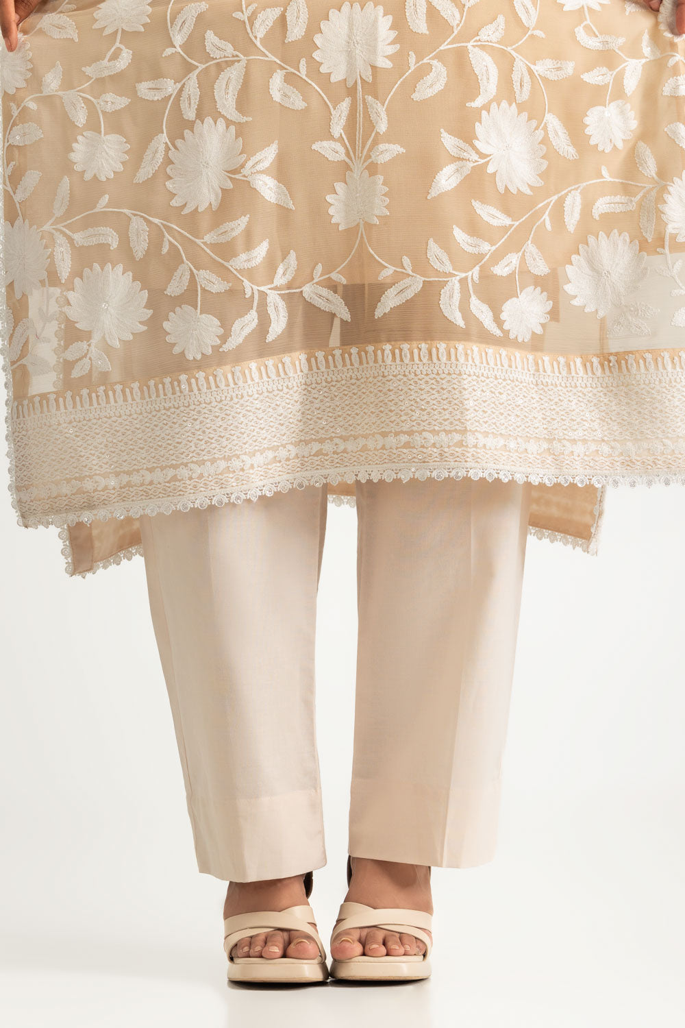 3PC Chiffon Embroidered Suit
