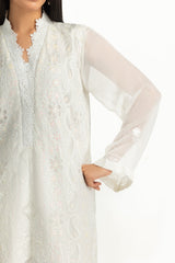 3PC Chiffon Embroidered Suit