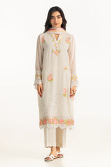 3PC Chiffon Sequins Embroidered Suit
