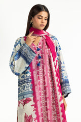 3PC Cross Hatch Printed Suit