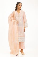 3PC Dobby Embroidered Suit