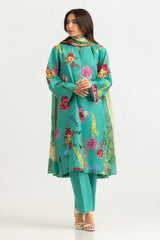 3PC Dobby Printed Suit
