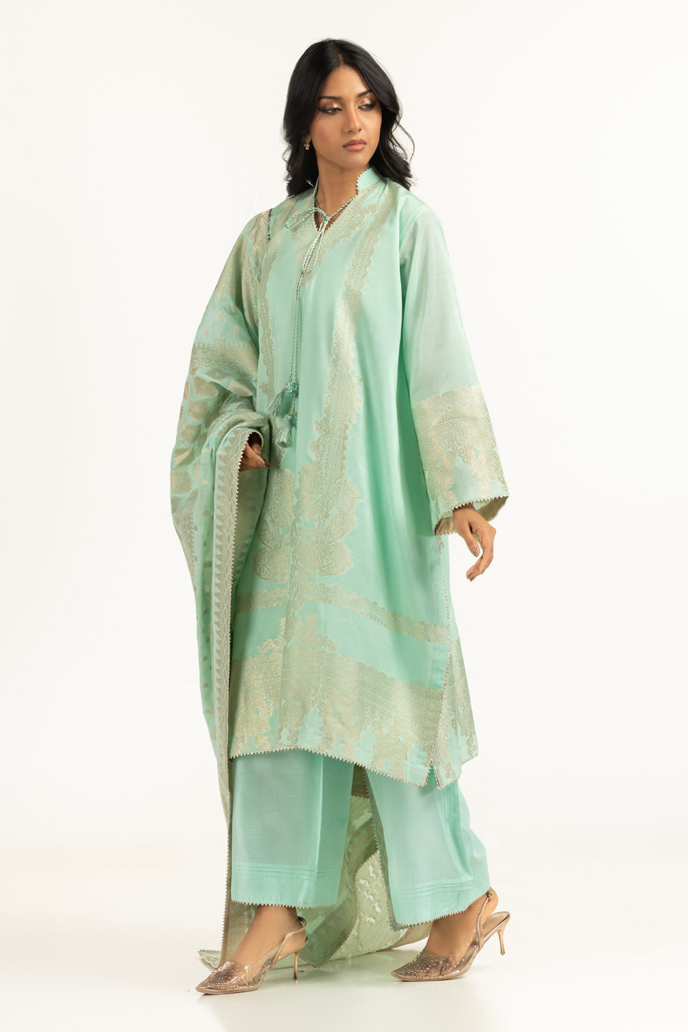 3PC Dyed Jacquard Suit