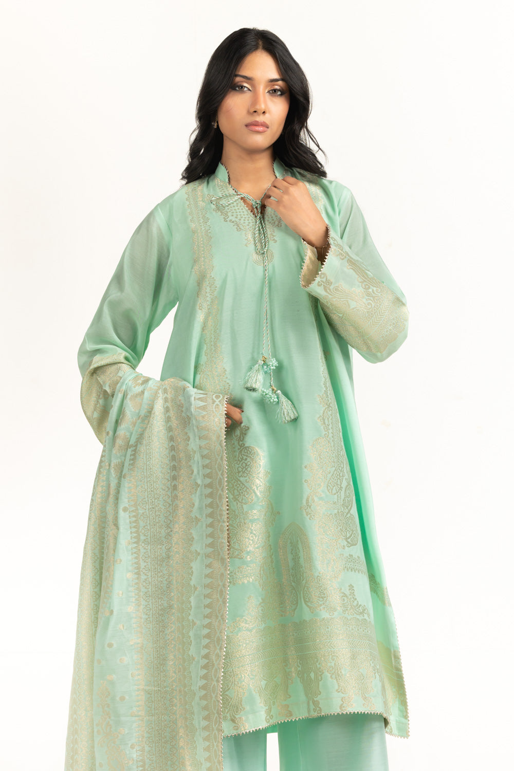 3PC Dyed Jacquard Suit