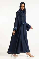 3PC Georgette Embroidered Abaya