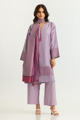 3PC Jacquard Block Printed Suit