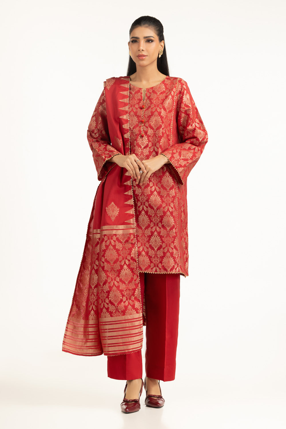 3PC Jacquard Suit