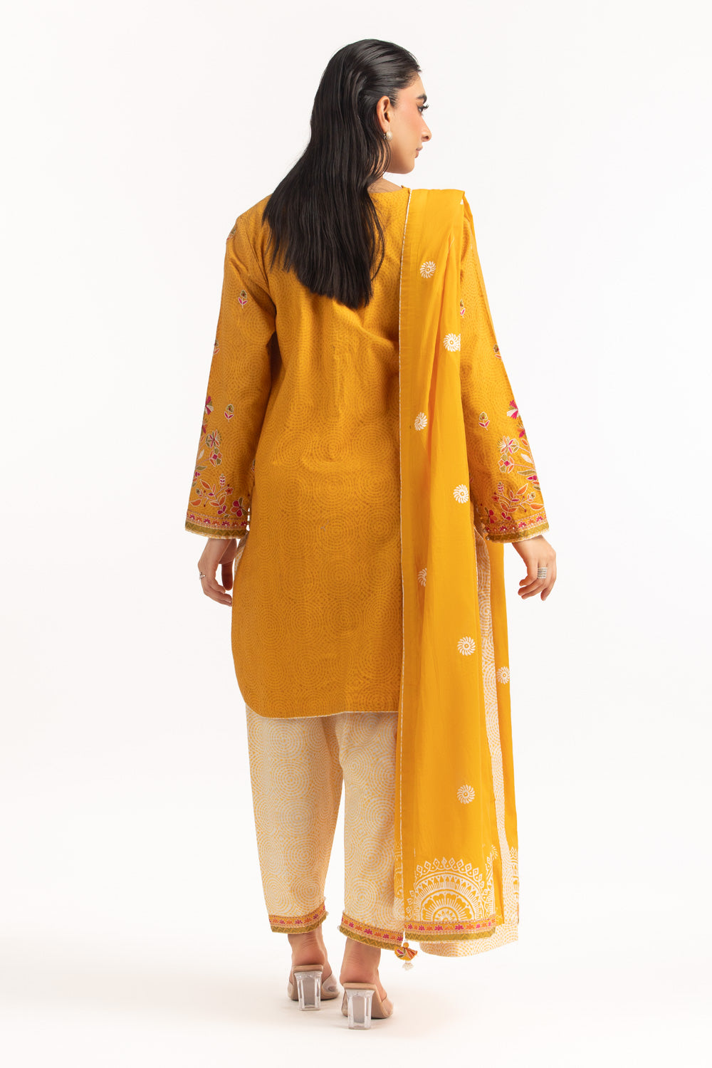 3PC Khaddar Embroidered Suit