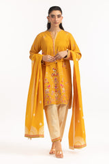 3PC Khaddar Embroidered Suit