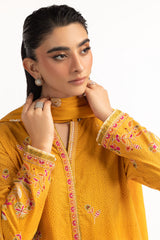 3PC Khaddar Embroidered Suit