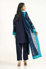 3PC Khaddar Embroidered Suit