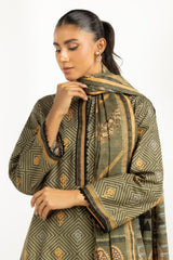 3PC Khaddar Printed Suit