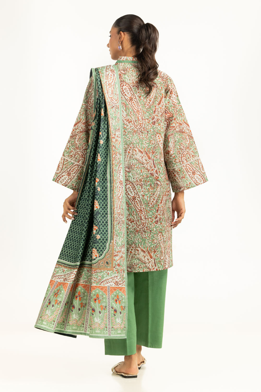 3PC Khaddar Printed Suit