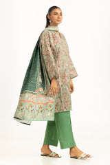 3PC Khaddar Printed Suit