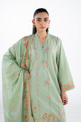 3PC Lawn Embroidered Suit