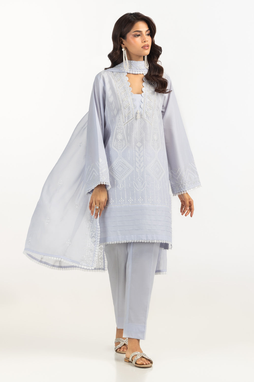 3PC Lawn Embroidered Suit