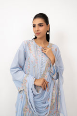 3PC Lawn Embroidered Suit