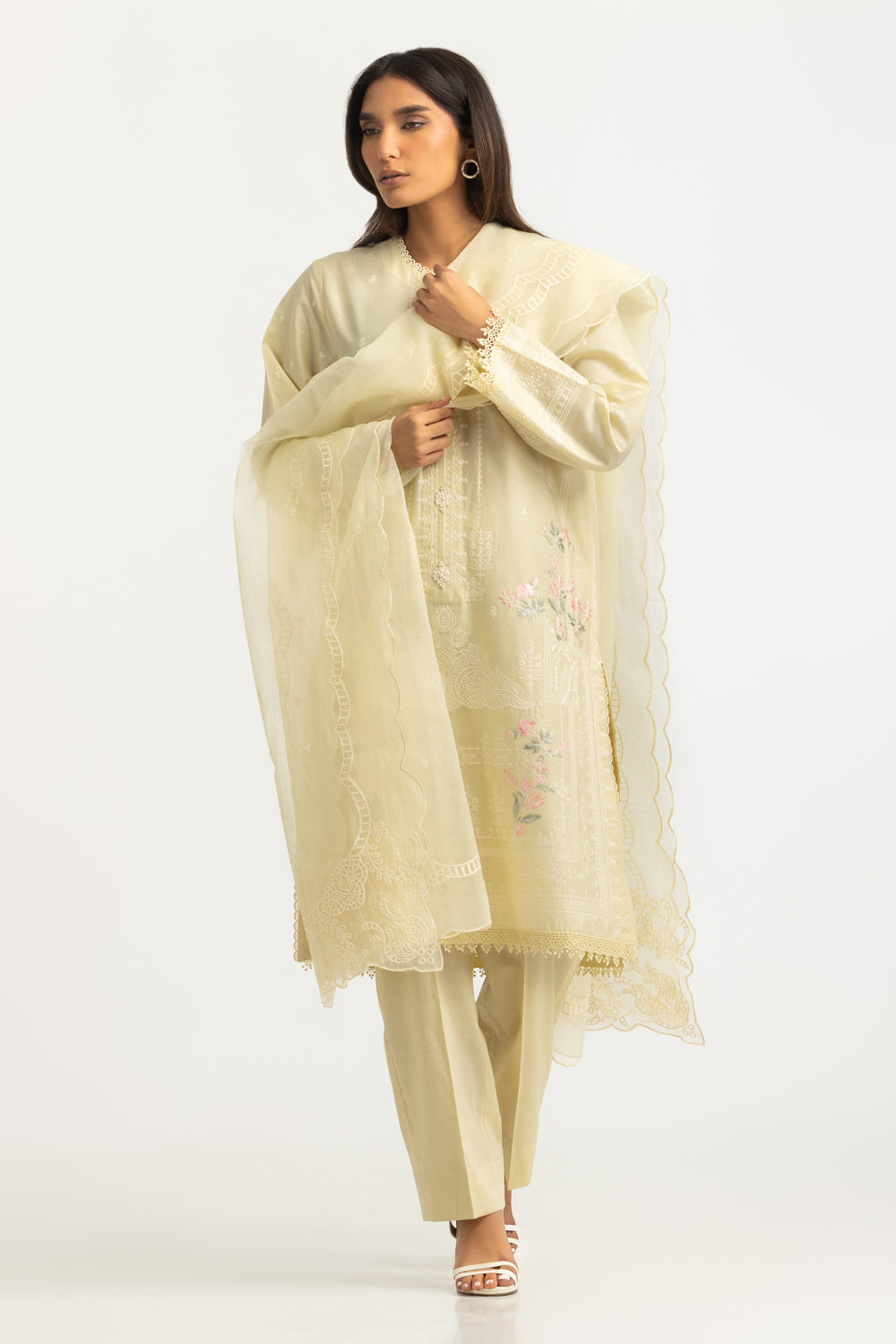3PC Lawn Embroidered Suit