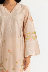 3PC Lawn Embroidered Suit With Chiffon Embroidered Dupatta