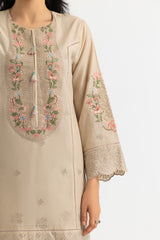 3PC Lawn Embroidered Suit With Printed Chiffon Dupatta