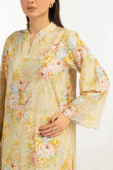 3PC Lawn Printed Suit With Embroidered