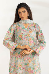 3PC Lawn Printed Suit With Embroidered