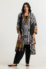 3PC Lawn Printed Suit With Embroidered