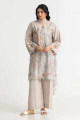 3PC Lawn Printed Suit With Embroidered