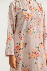 3PC Lawn Printed Suit With Embroidered