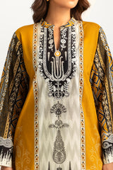 3PC Lawn Printed Suit With Embroidered