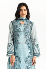 3PC Lawn Printed Suit With Embroidered Trouser