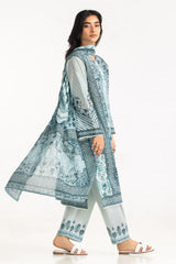 3PC Lawn Printed Suit With Embroidered Trouser