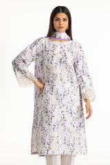 3PC Lawn Printed With Embroidered Suit